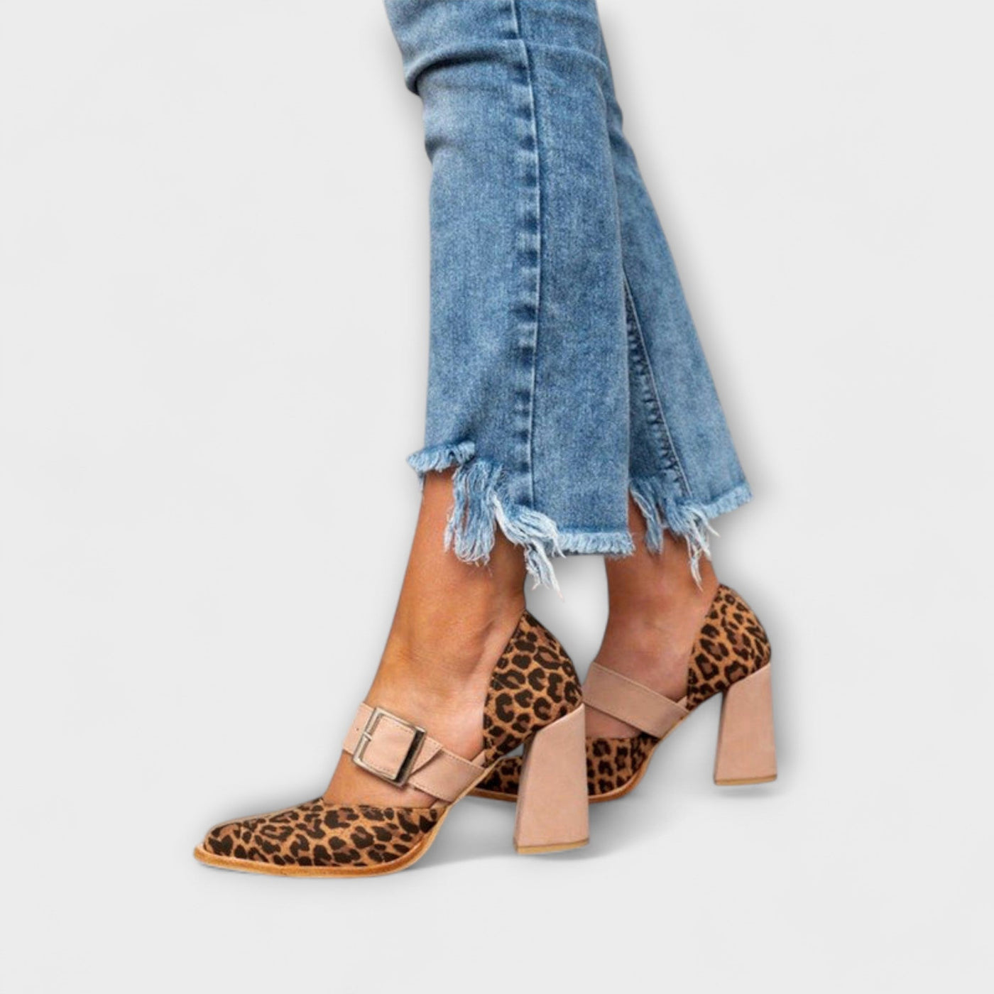 Avano - Leopardenprint Hakken Sandalen