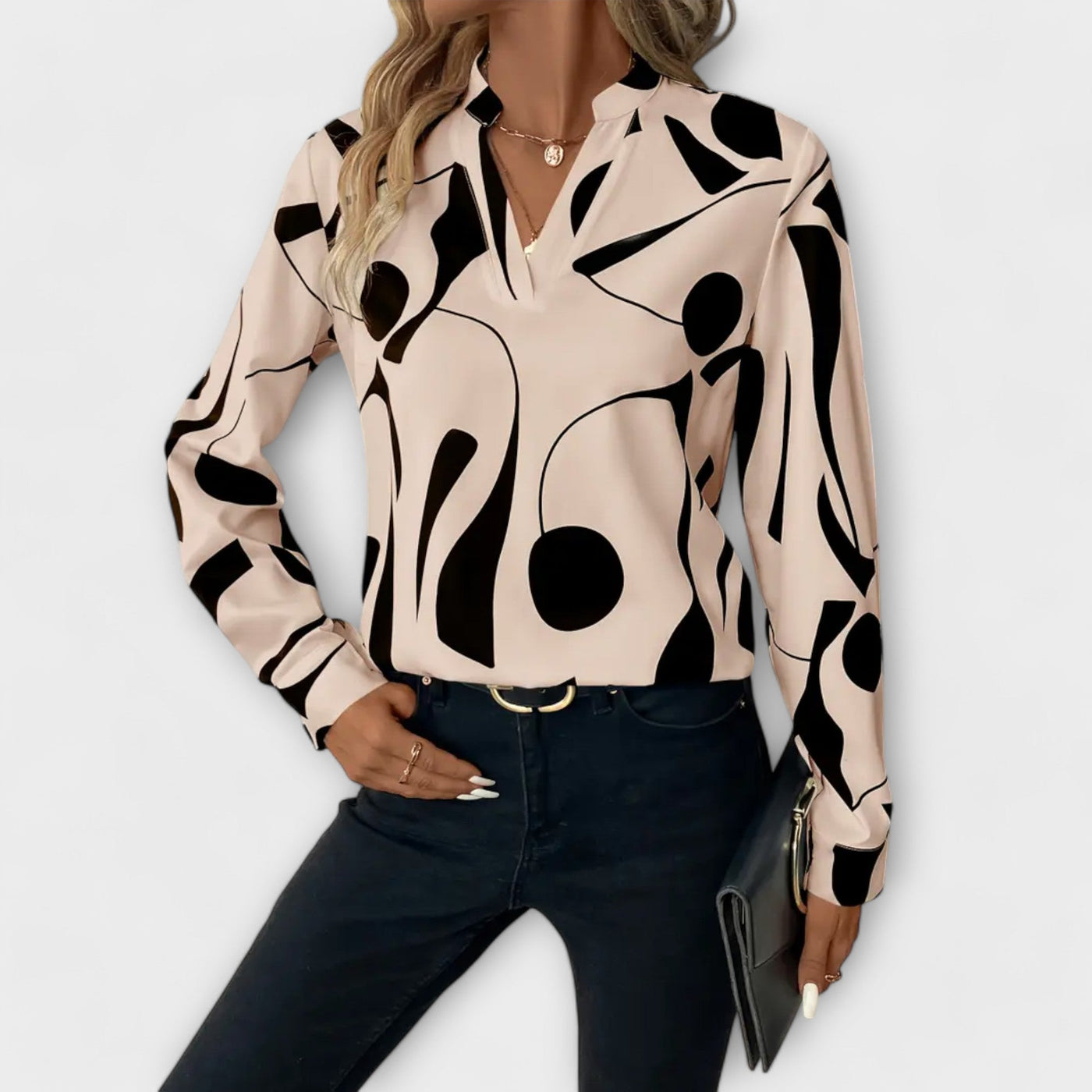Mika - Elegante langärmelige blouse