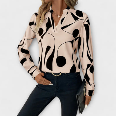 Mika - Elegante langärmelige blouse