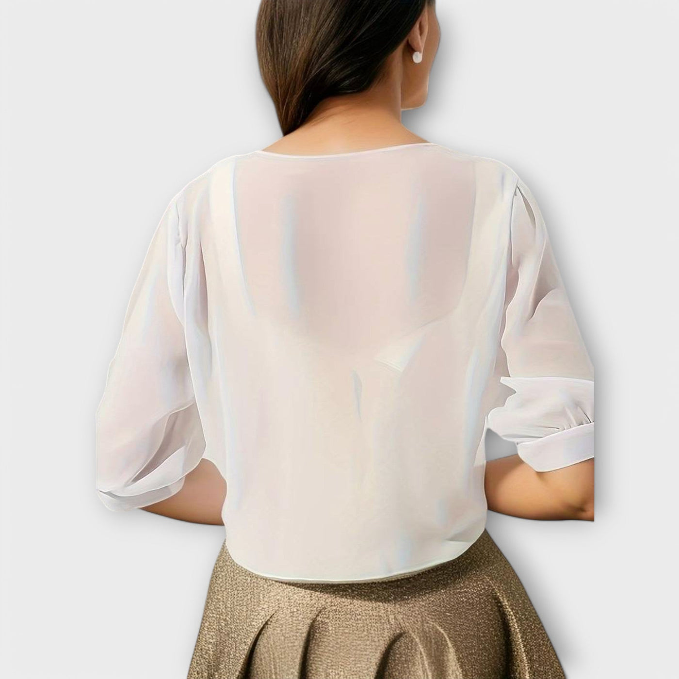 Olivia - Blouse met open voorkant