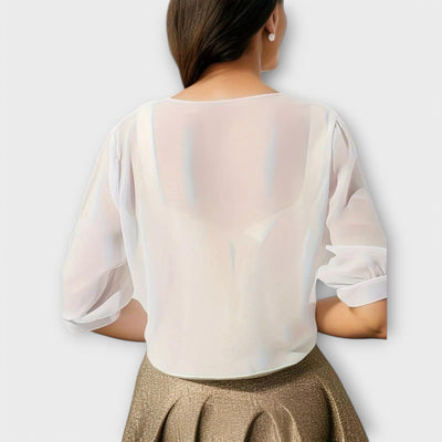 Olivia - Blouse met open voorkant