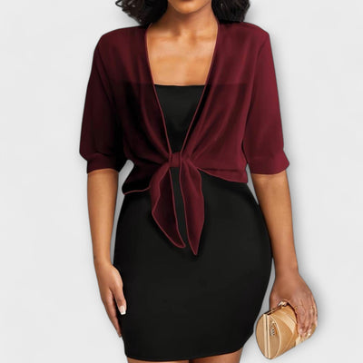 Olivia - Blouse met open voorkant