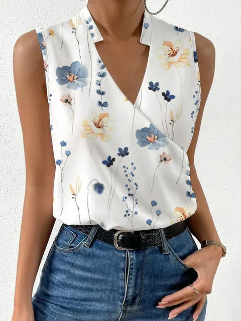 Zacht Zomer Top Met V-Hals Voor Dames | Casual