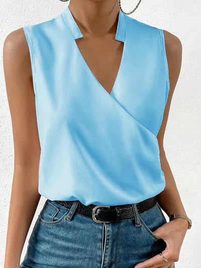 Zacht Zomer Top Met V-Hals Voor Dames | Casual