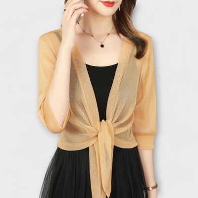 Olivia - Blouse met open voorkant