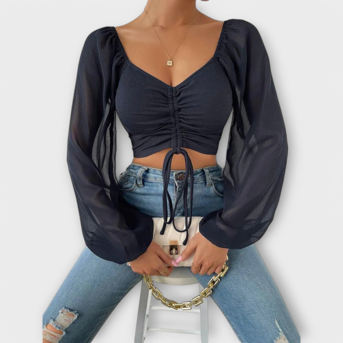 Jacqueline - Veelzijdige Avondblouse