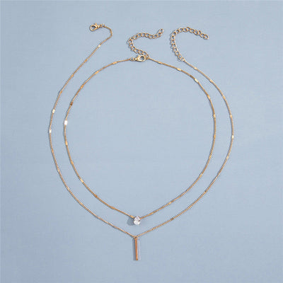 Vintage-halskettingset met gouden hanger
