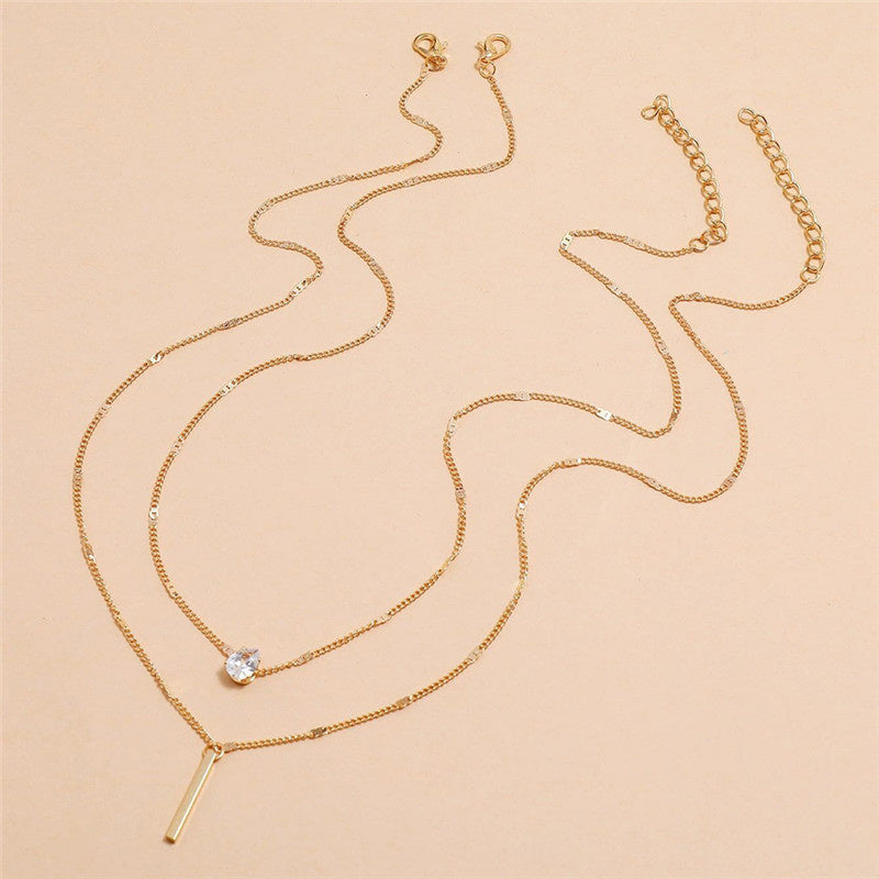 Vintage-halskettingset met gouden hanger