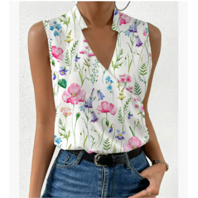 Zacht Zomer Top Met V-Hals Voor Dames | Casual