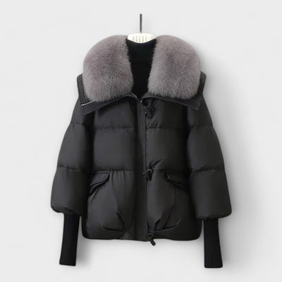 Lucyna - Elegante Jas met Bont