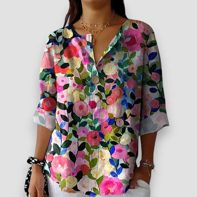 Elenora | Vintage Bloes met Bloemen