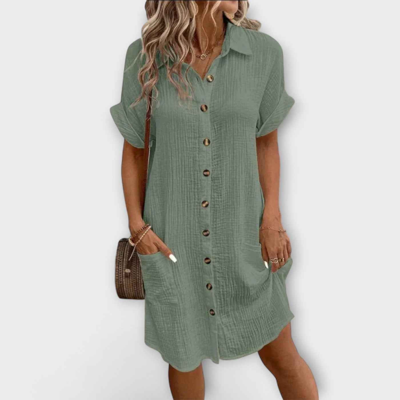 Aria – Klassieke Polo Casual Jurk