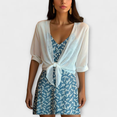 Olivia - Blouse met open voorkant