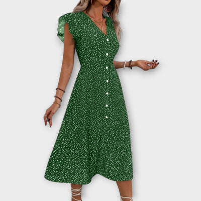 Stijlvolle Polkadot Midi-jurk