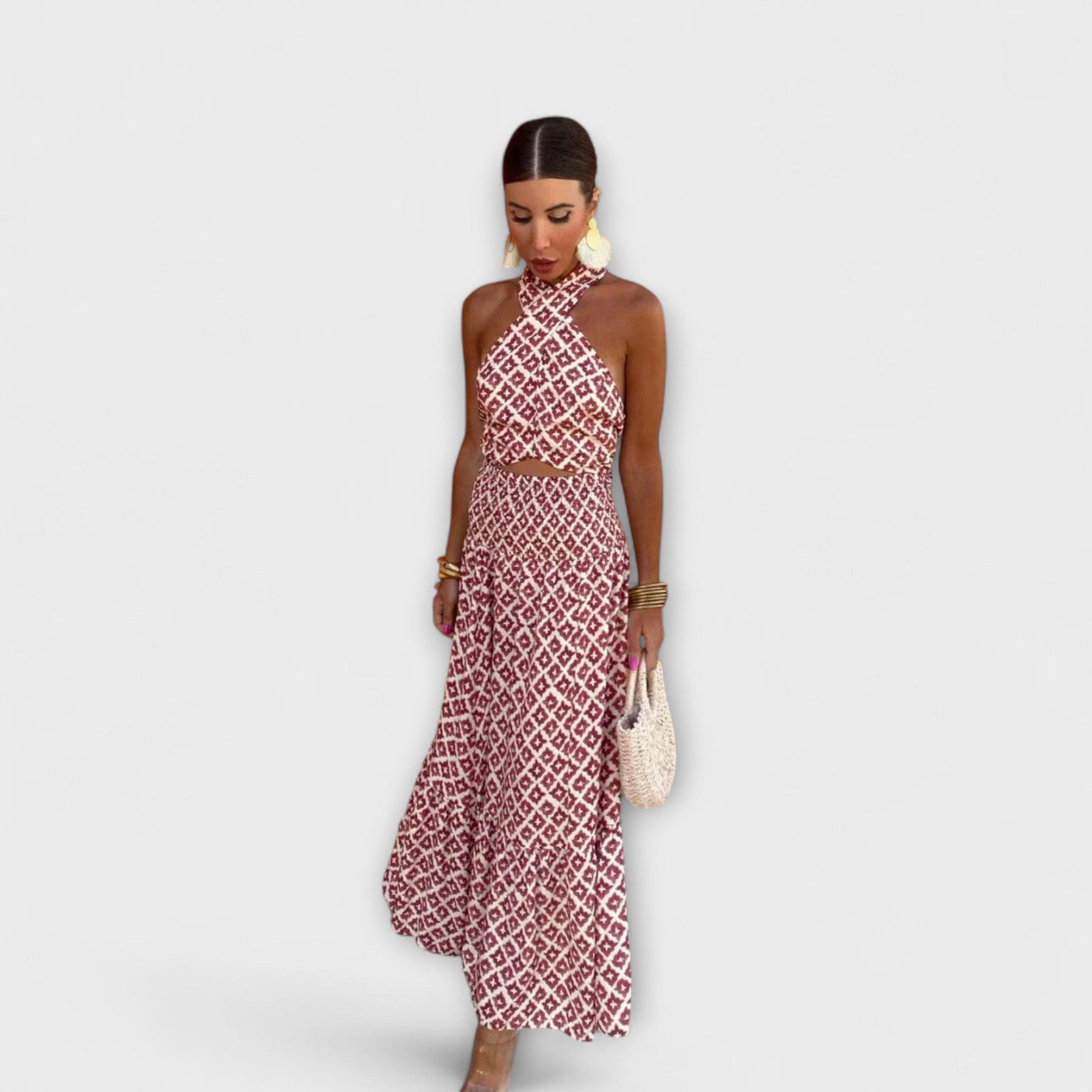Bruna - Elegante Off-Shoulder Jurk