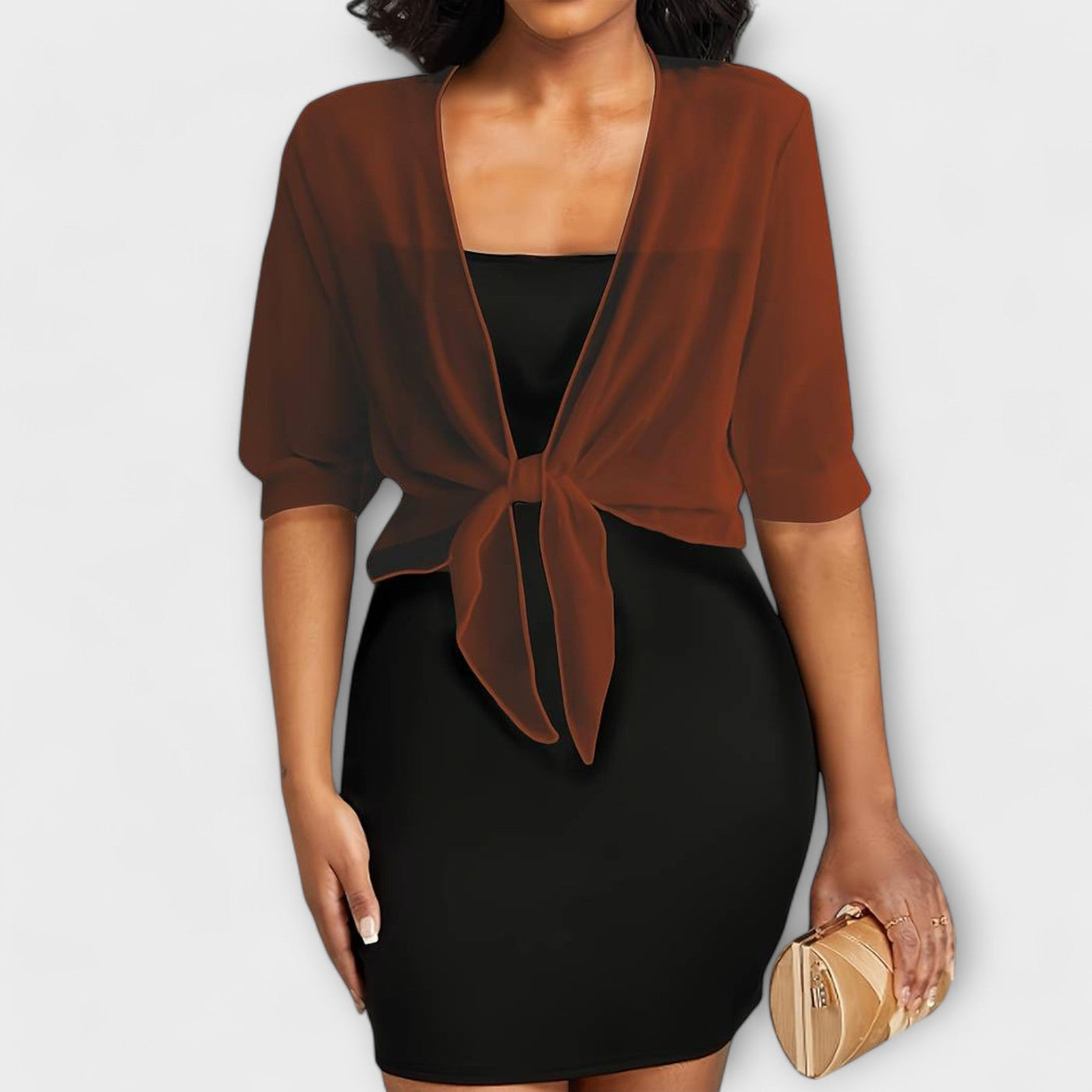 Olivia - Blouse met open voorkant