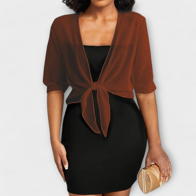 Olivia - Blouse met open voorkant