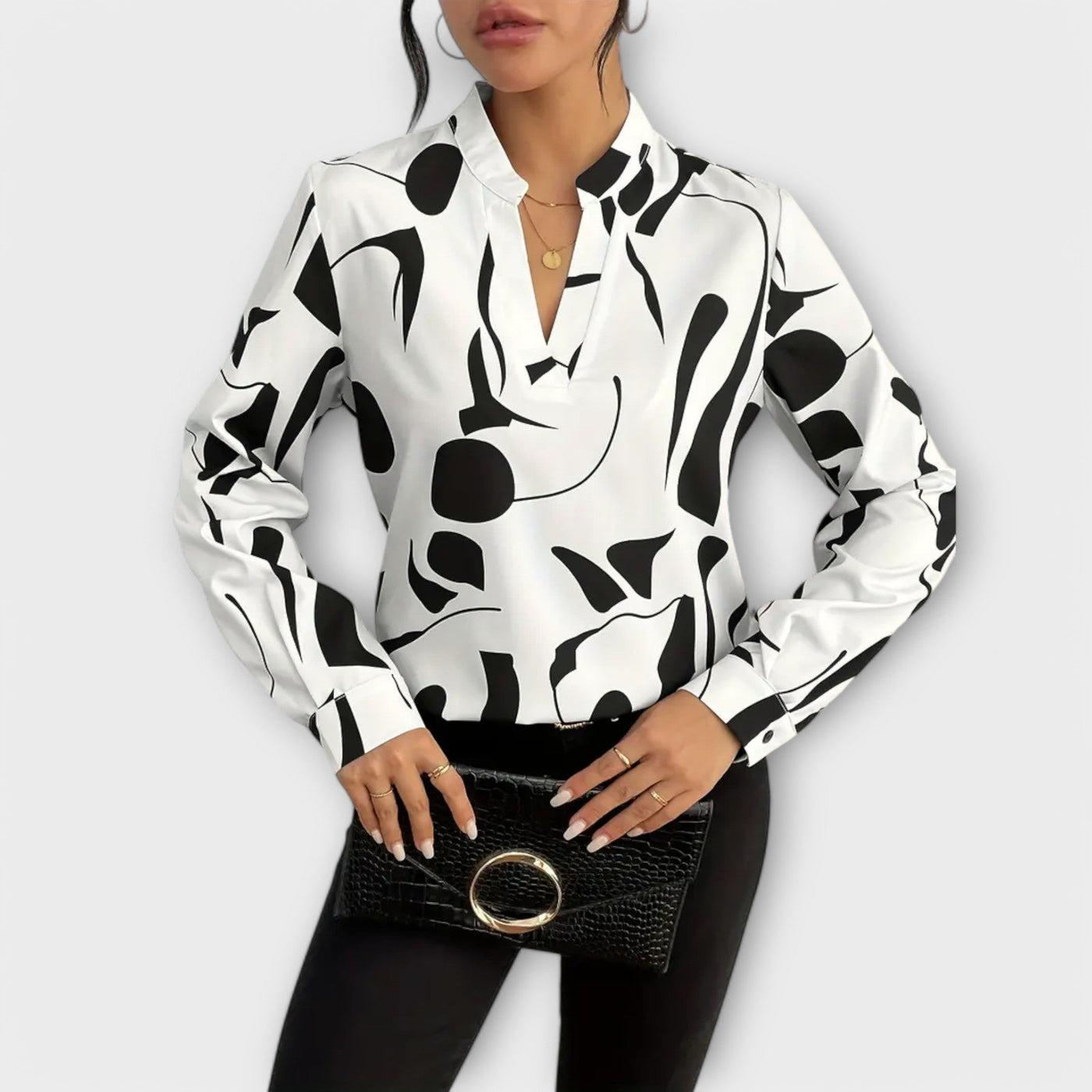 Mika - Elegante langärmelige blouse