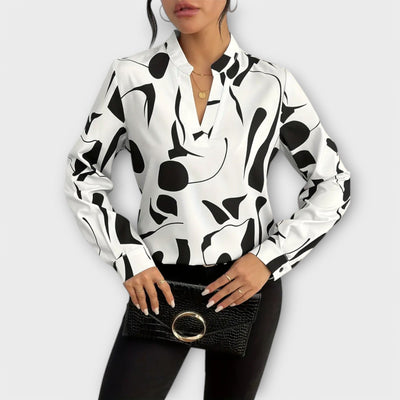 Mika - Elegante langärmelige blouse