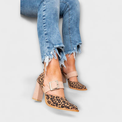 Avano - Leopardenprint Hakken Sandalen
