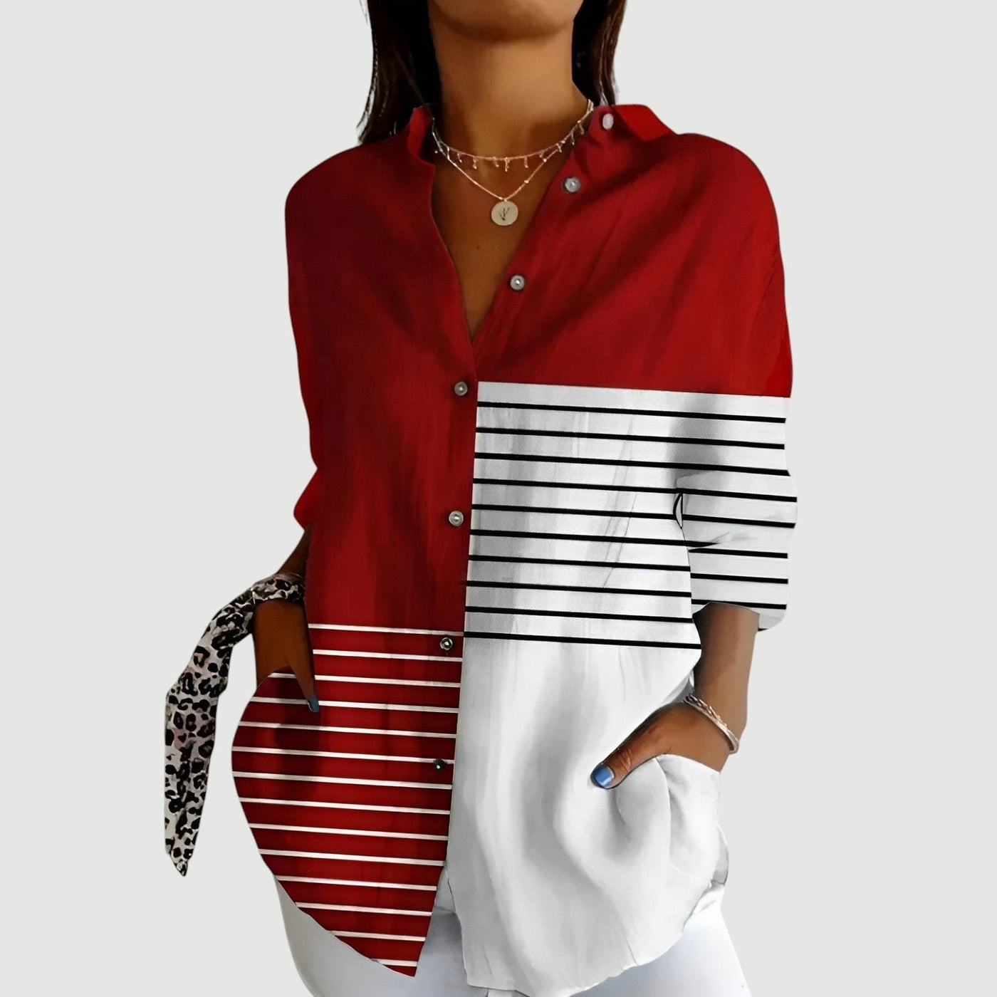 Feria™ | Blouse met Kleurrijk Ontwerp