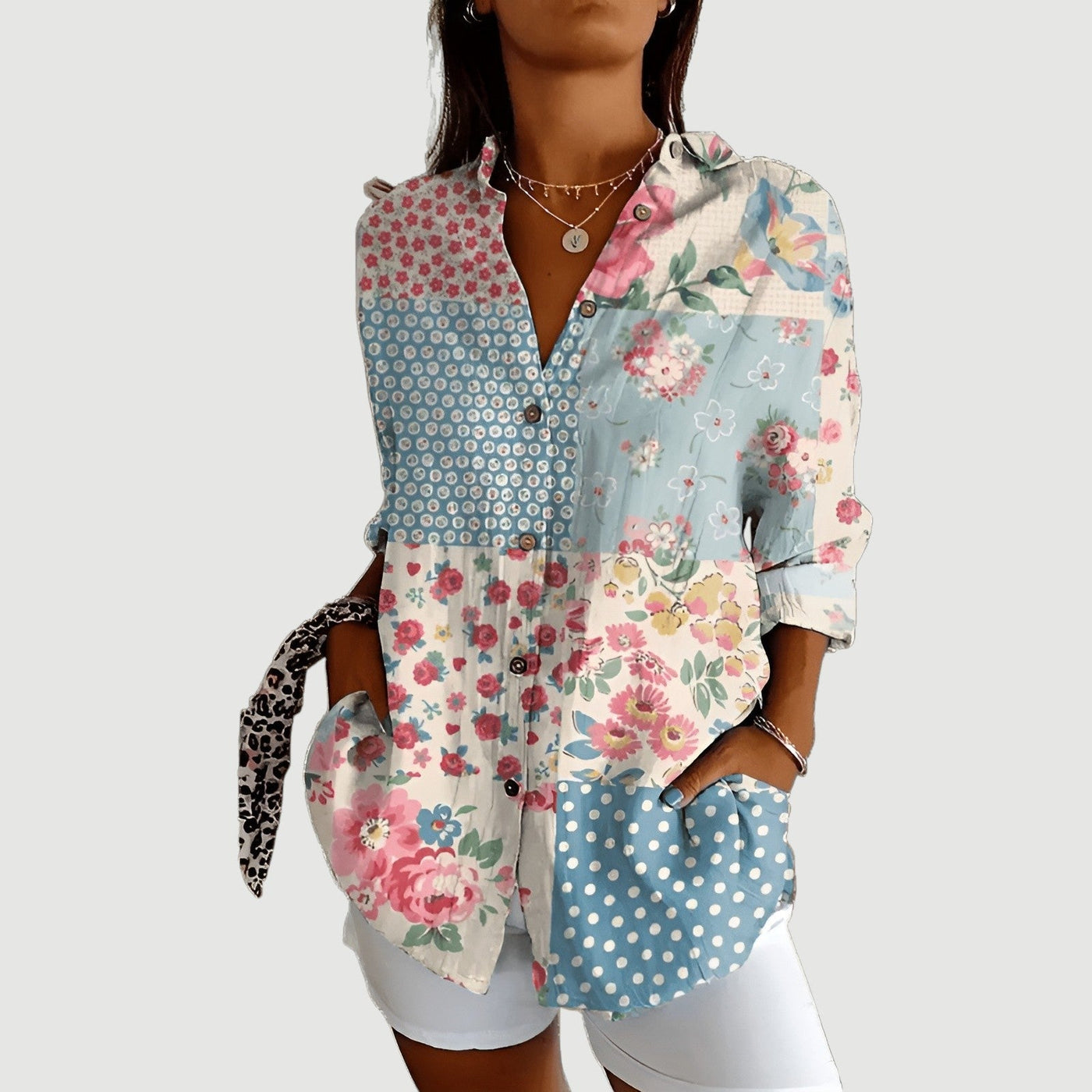 Liv™ | Blouse met Kleurrijk Ontwerp