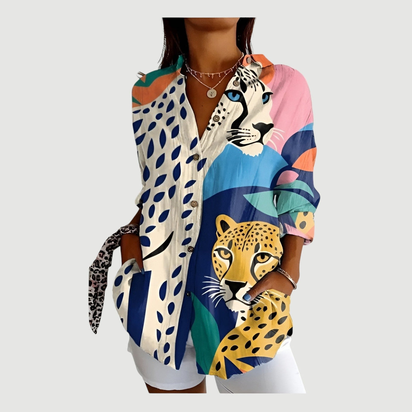 Layla™ | Blouse met Kleurrijk Ontwerp